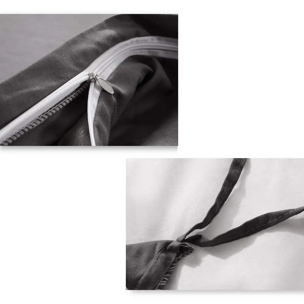 121x92cm Cotton Anti Anxiety Weighted Blanket Cover Protector Grey