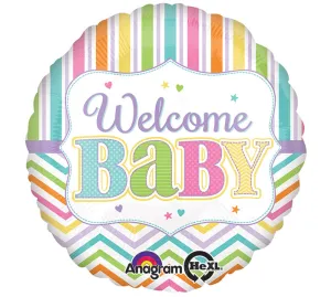 18" Welcome Baby Stork
