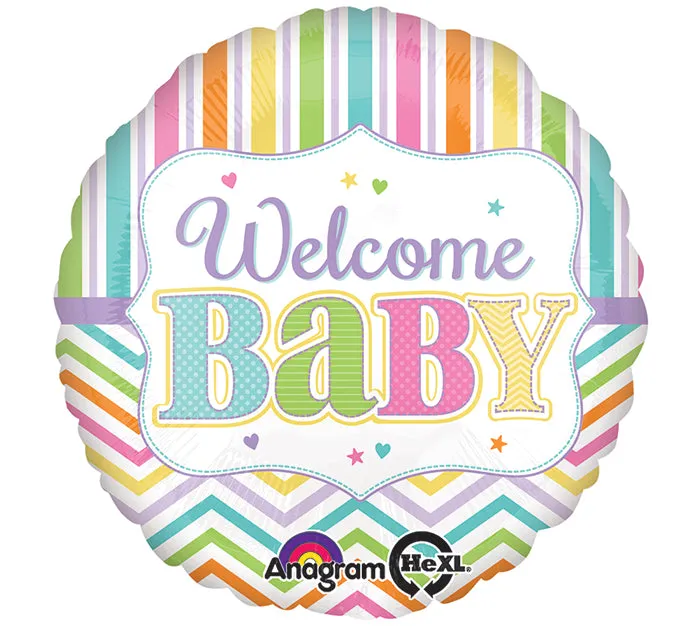 18" Welcome Baby Stork