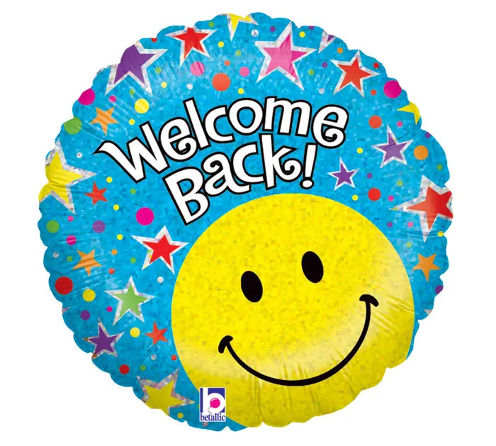 18" Welcome Back Smiley