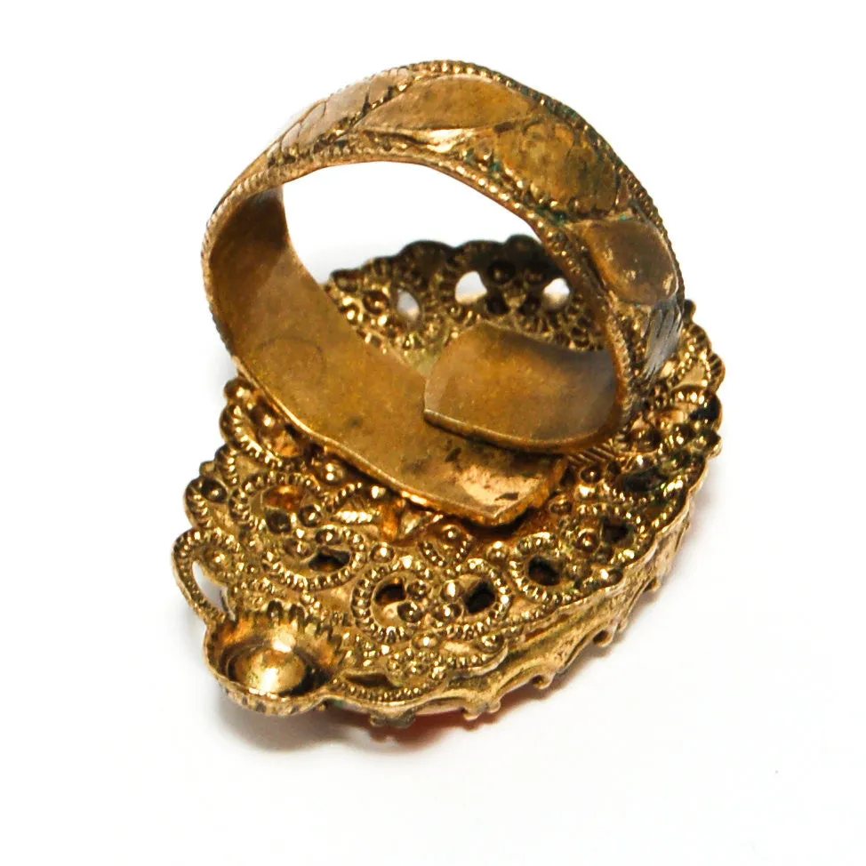 1950s Day Lily Statement Ring