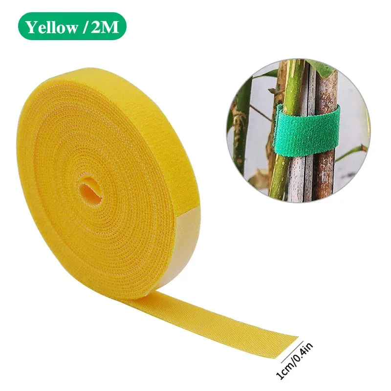 3-Rolls Green Garden Twine Plant Ties Nylon Plant Bandage Garden Hook Loop Bamboo Cane Wrap Support Garden Accessories & Tools