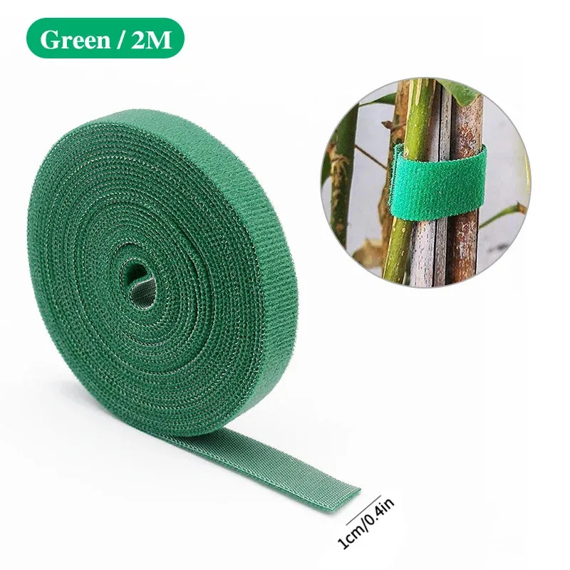 3-Rolls Green Garden Twine Plant Ties Nylon Plant Bandage Garden Hook Loop Bamboo Cane Wrap Support Garden Accessories & Tools