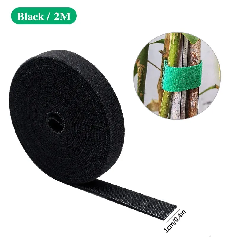 3-Rolls Green Garden Twine Plant Ties Nylon Plant Bandage Garden Hook Loop Bamboo Cane Wrap Support Garden Accessories & Tools