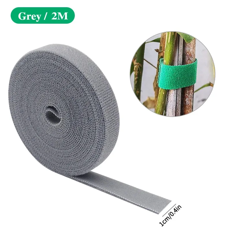 3-Rolls Green Garden Twine Plant Ties Nylon Plant Bandage Garden Hook Loop Bamboo Cane Wrap Support Garden Accessories & Tools