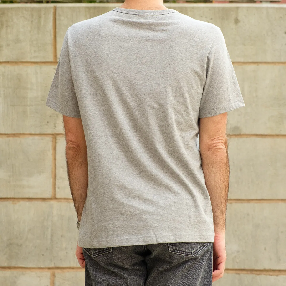 50s Loopwheel Tee in Grey Melange