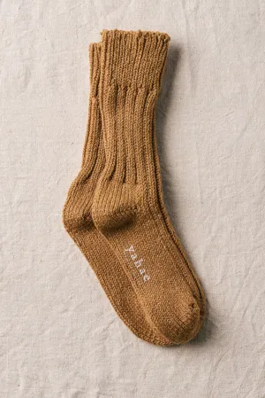 7-5002 Organic Cotton Low Gauge Socks Brown