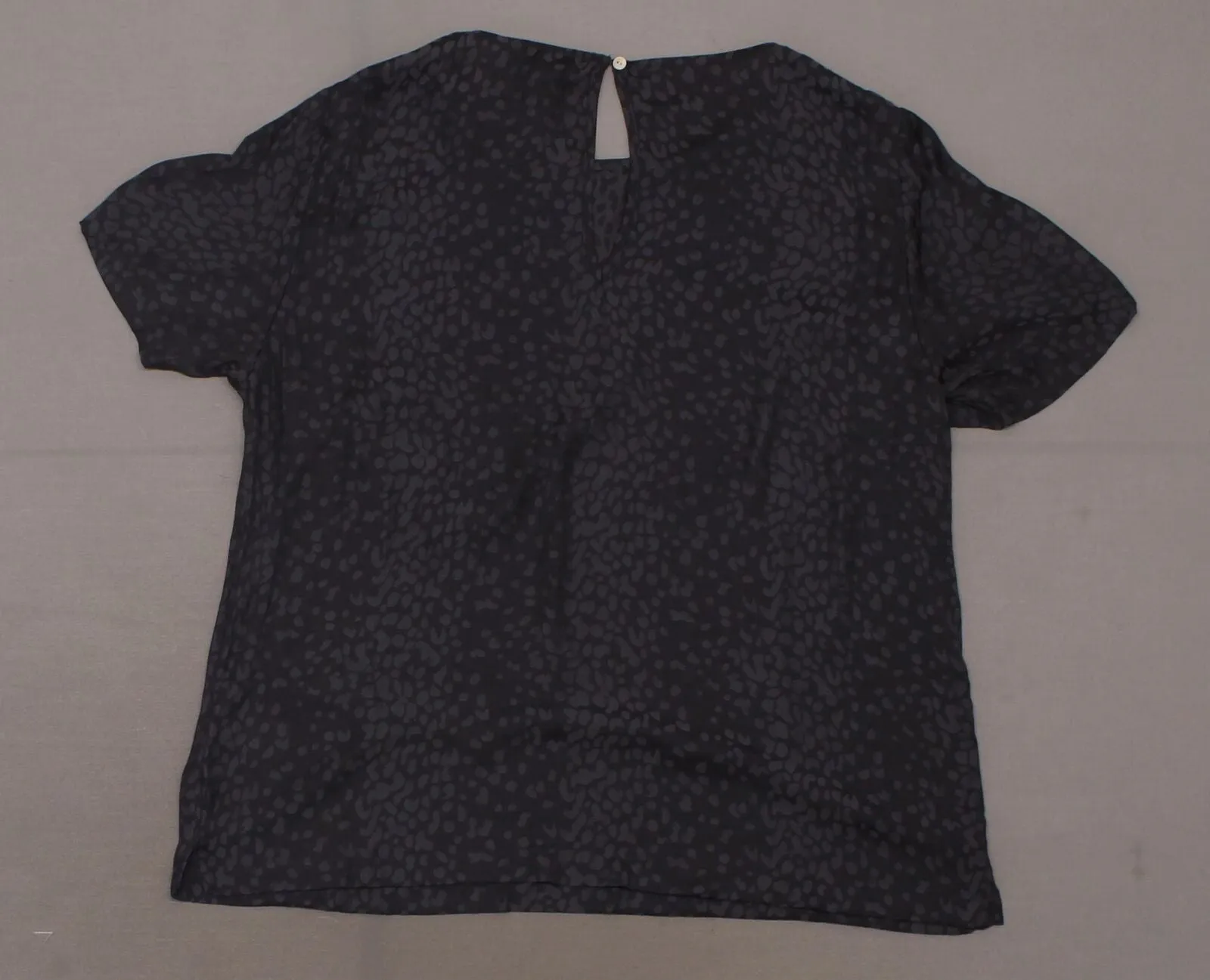 A New Day Women's Leopard Print Short Sleeve Crewneck Blouse