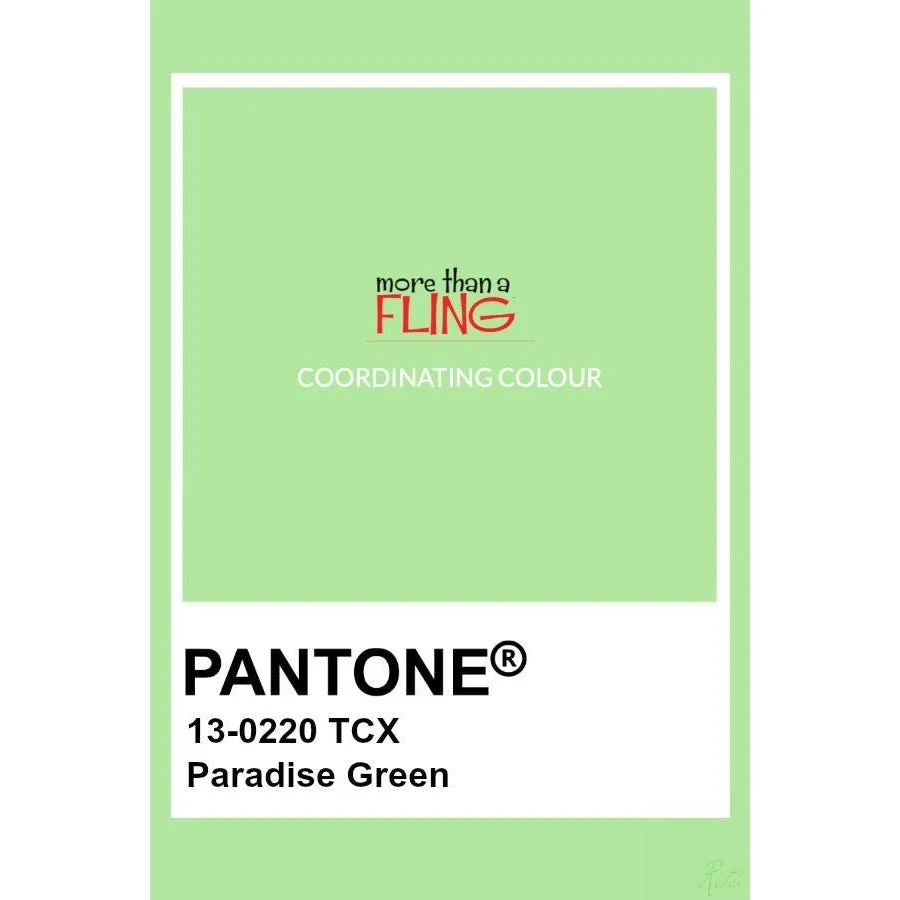 Adult's Radish - Paradise Green Short Sleeve A-Line Dress