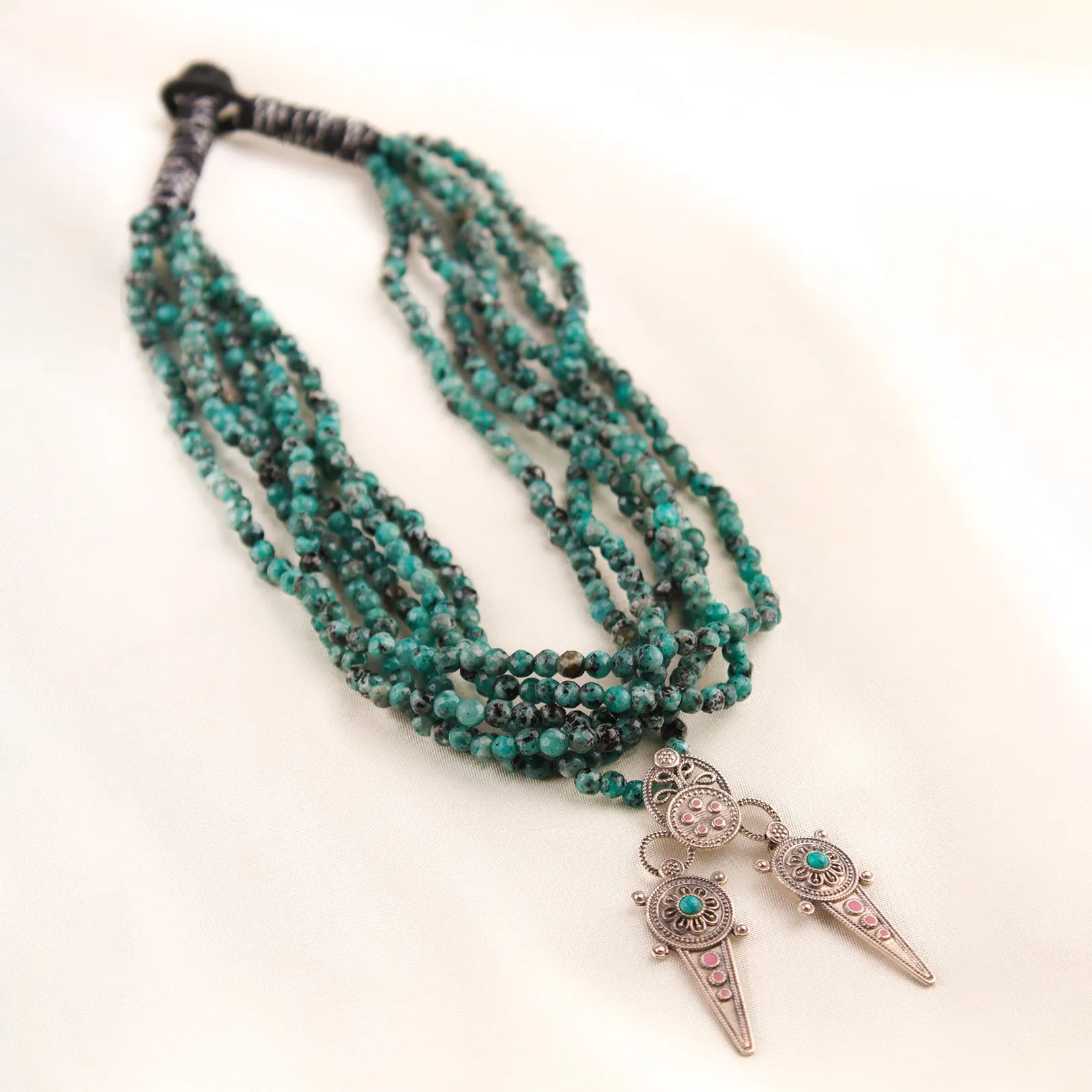 Ahir Silver necklace by MOHA