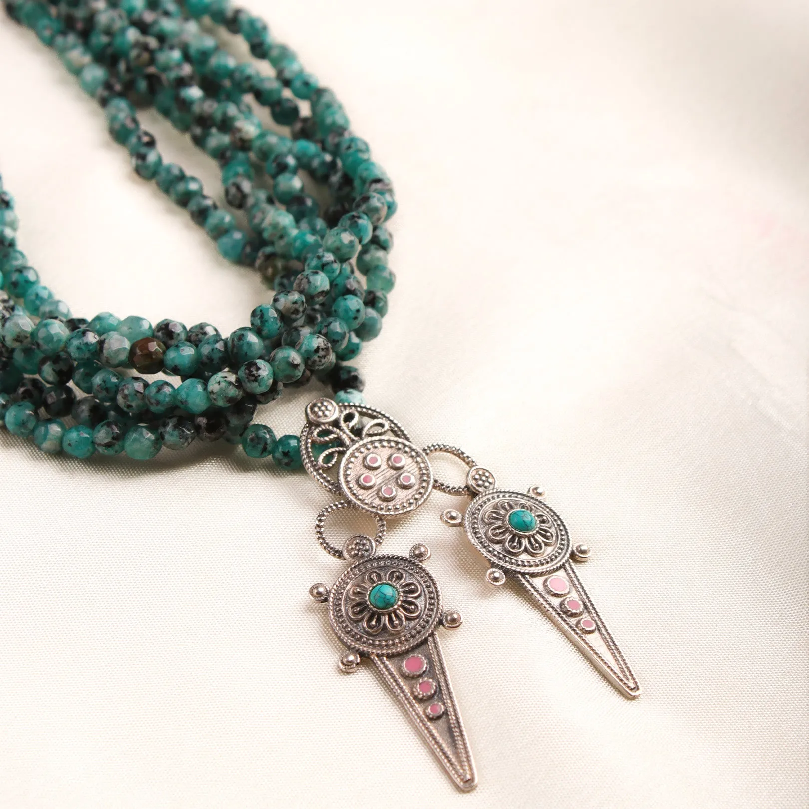 Ahir Silver necklace by MOHA