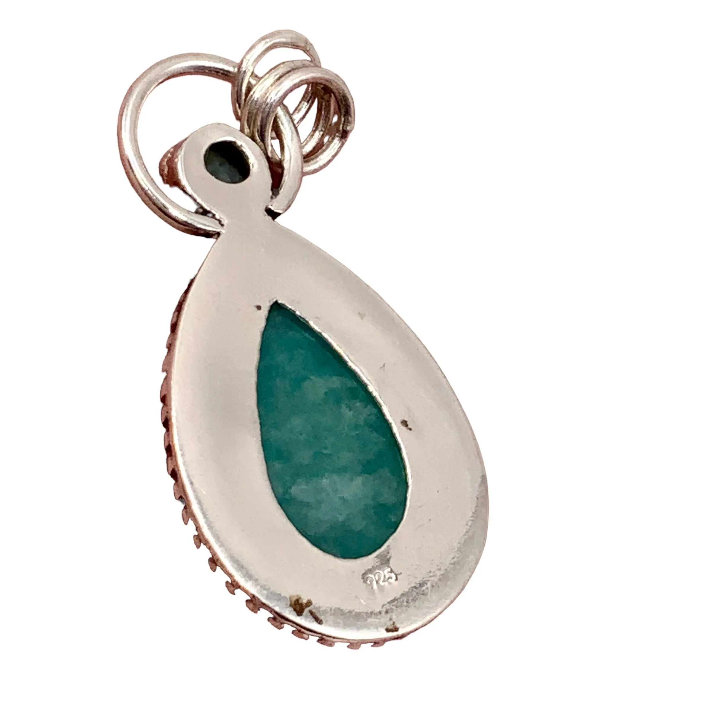 Amazonite Solid 925 Sterling Silver Pendant