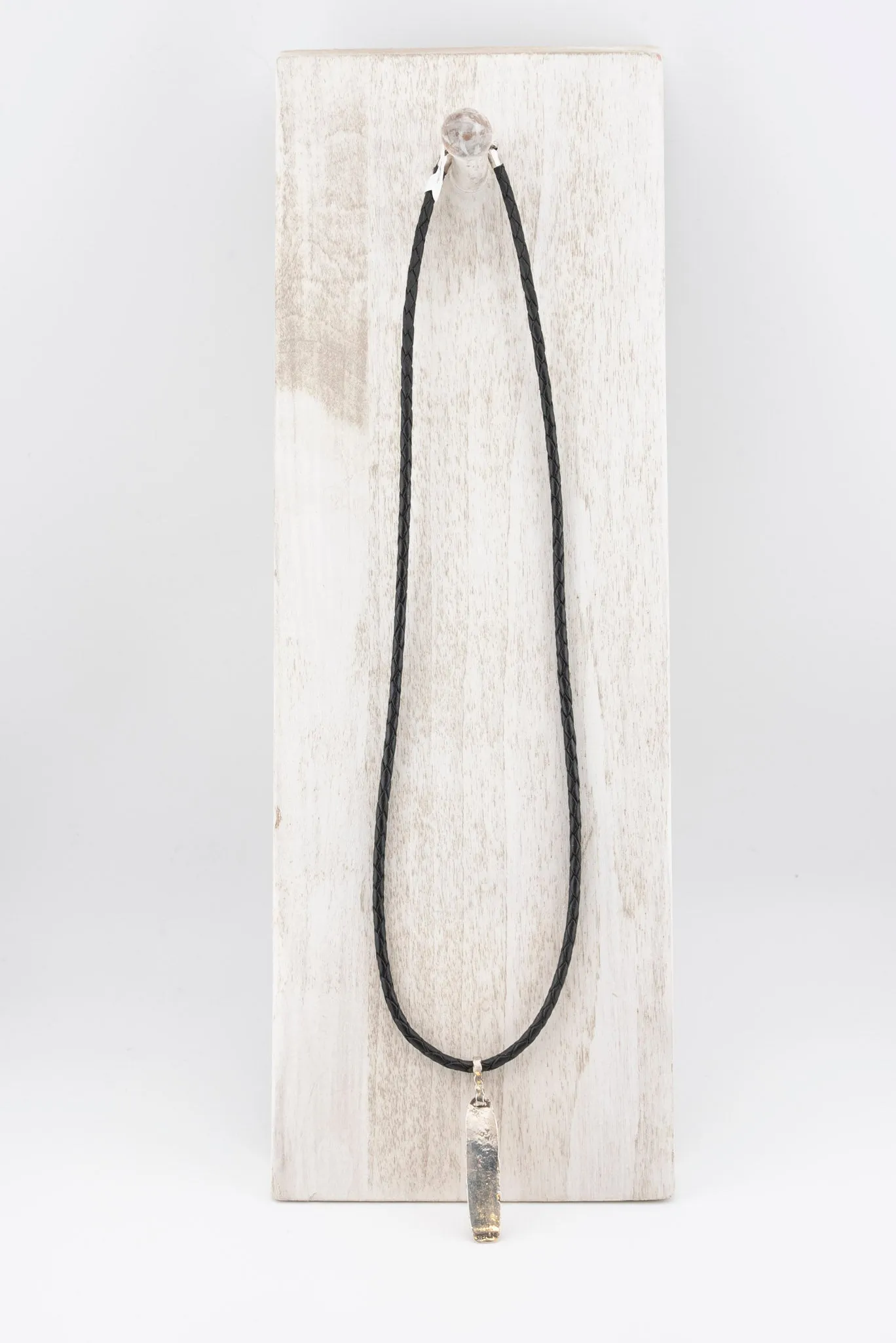 AMY LEA Long Pendant on Leather Cord