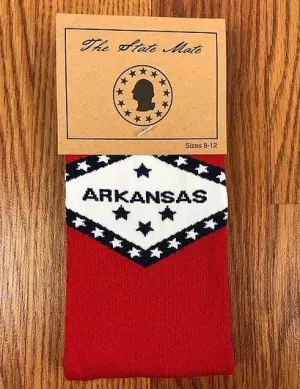 Arkansas State Flag Socks