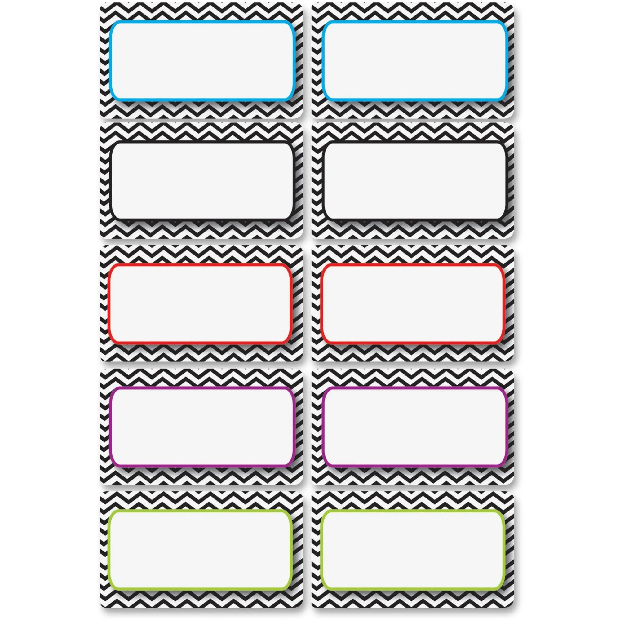 Ashley Chevron Magnetic Die-cut Nameplates