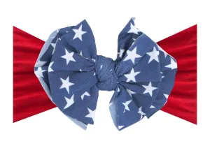 Baby Bling Blue Star w/Cherry FAB-BOW-LOUS Headband