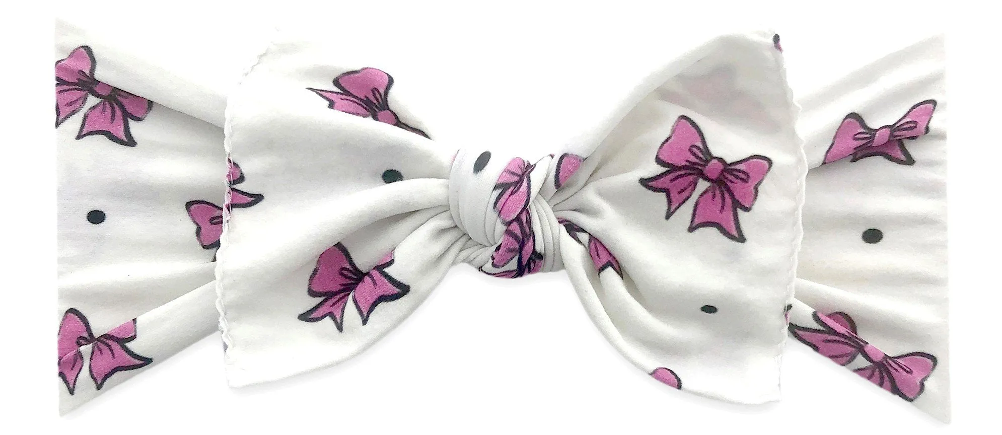 Baby Bling I Like Big Bows Printed Knot Headband *Basically Bows & Bowties EXCLUSIVE*