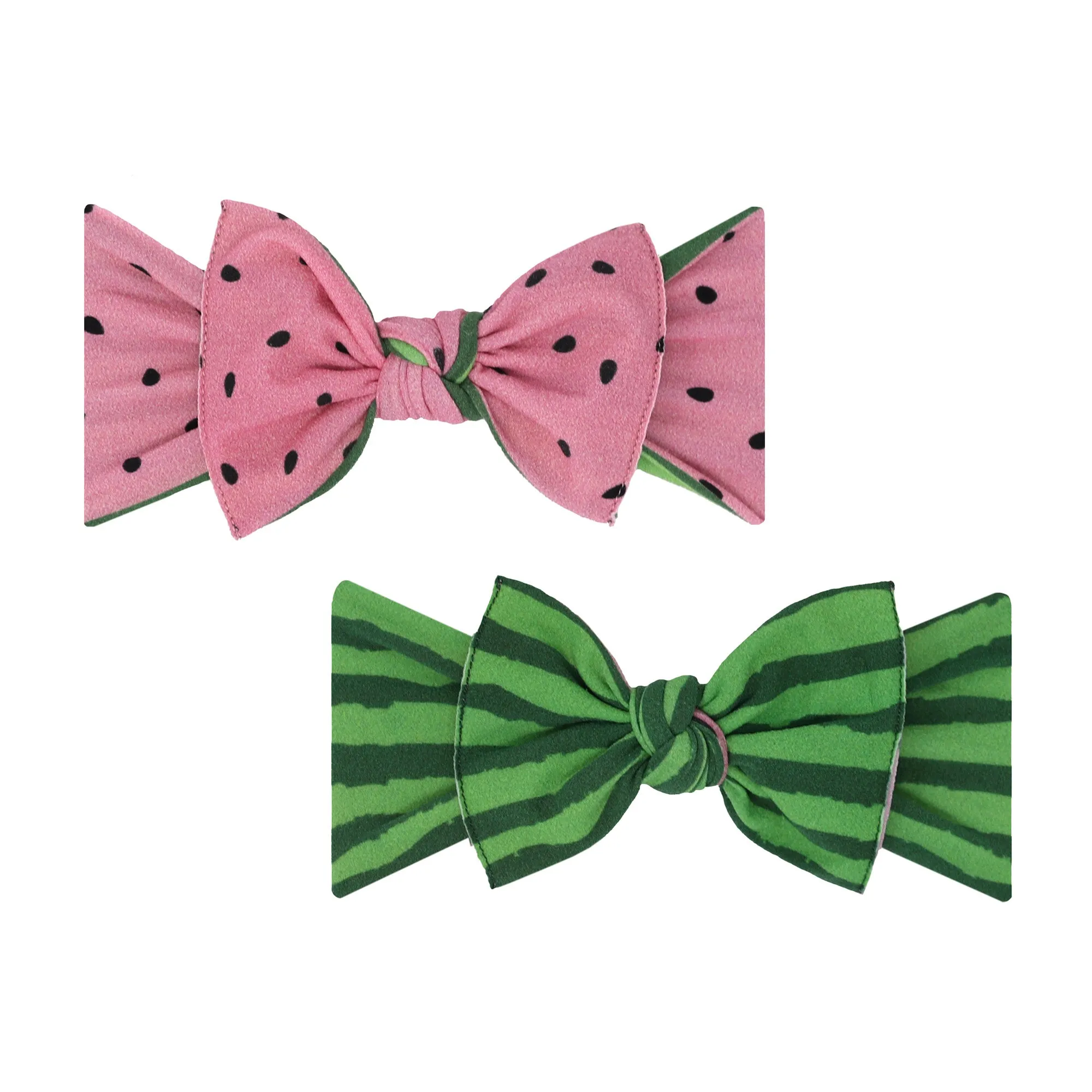 Baby Bling Watermelon Seeds Reverse-A-Bow Headband