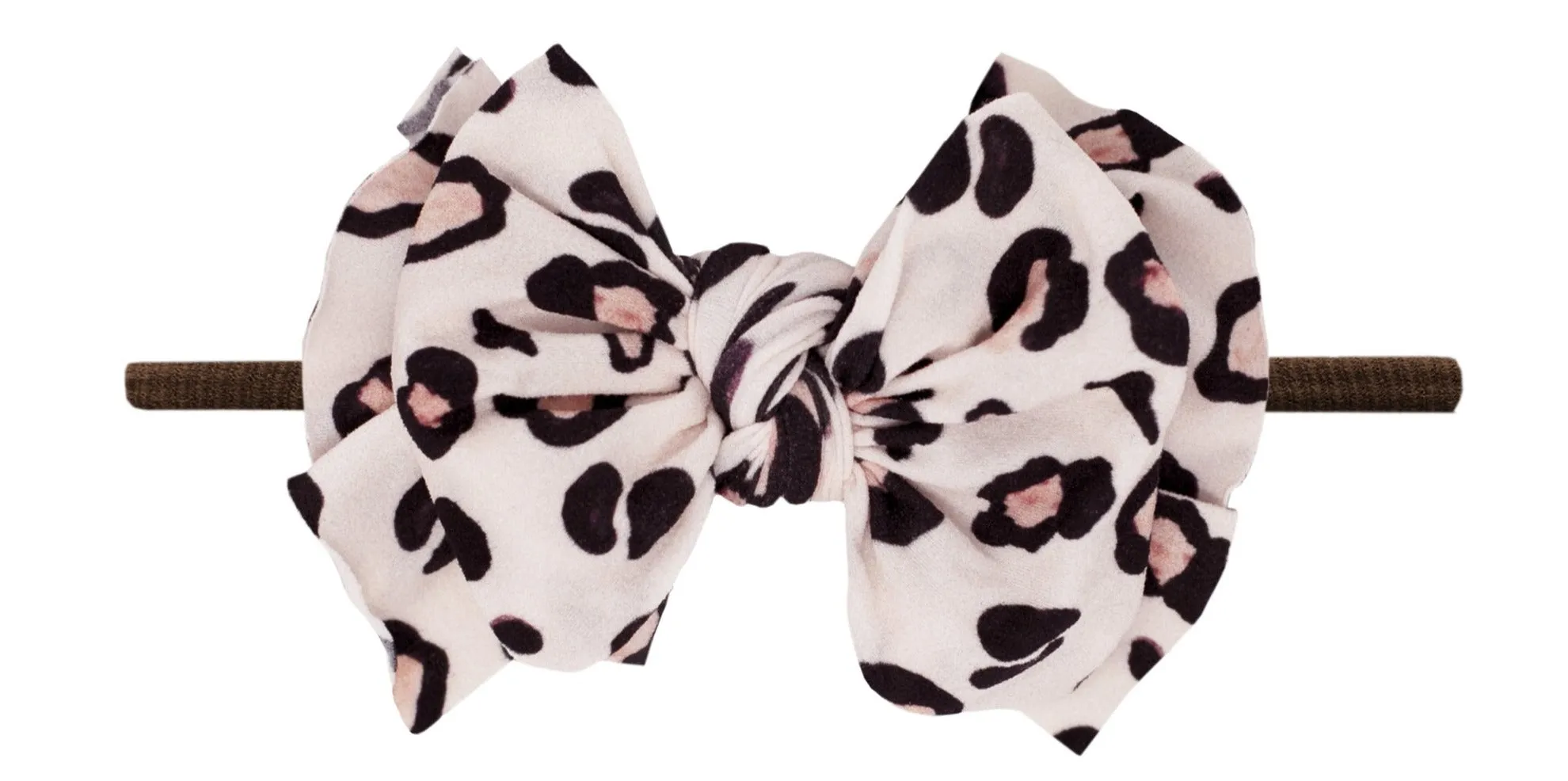 Baby Bling Wildcat / Brown FAB-BOW-LOUS Skinny Headband
