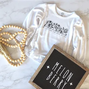 Be The Good You Wish To See Ruffle Tee  | Awareness | Toddler | Baby | Girl |