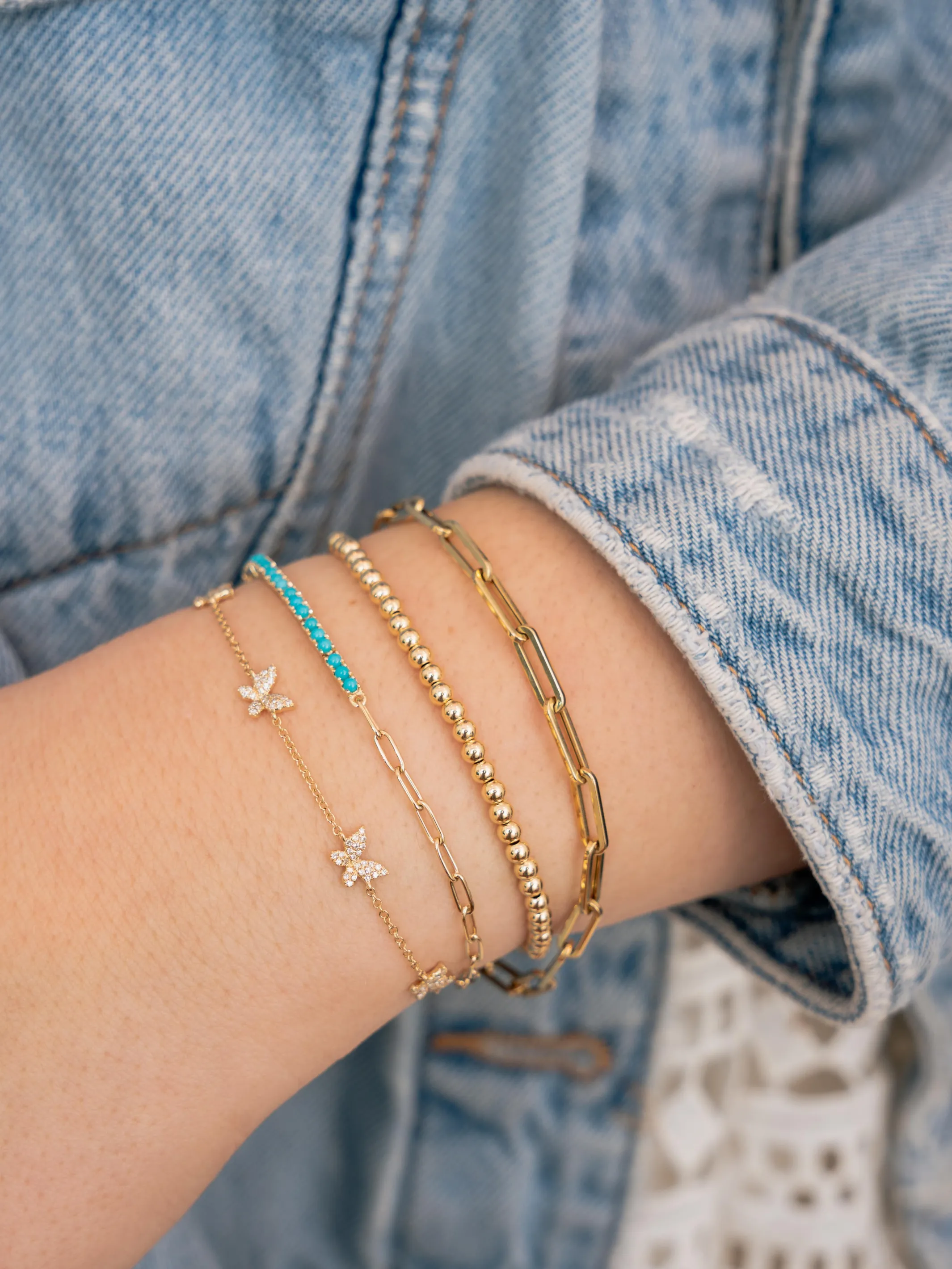 Birthstone Tennis Bracelet - December 14K
