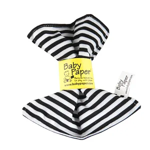 Black/White Stripe Pattern Baby Paper