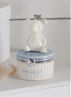 Blue Bear Tooth and curl Keepsake