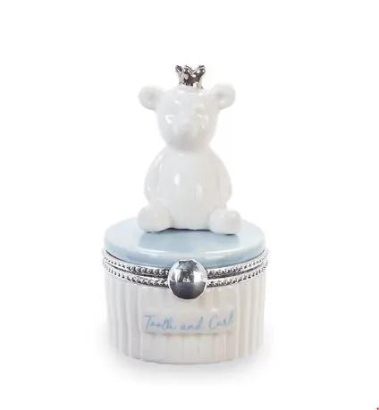 Blue Bear Tooth and curl Keepsake