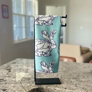 Blue Bunny Tea Towel
