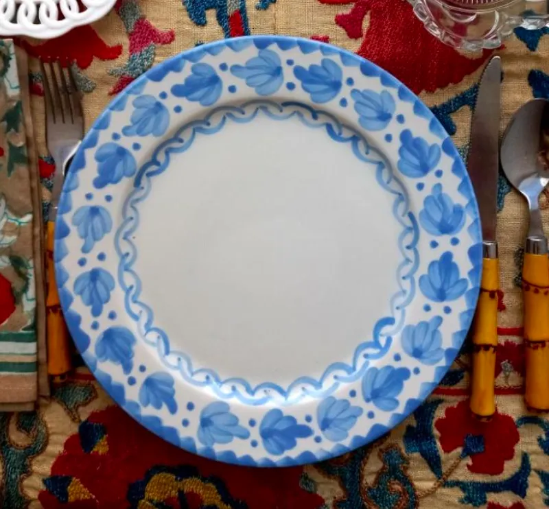 Blue Hojas Dinnerware