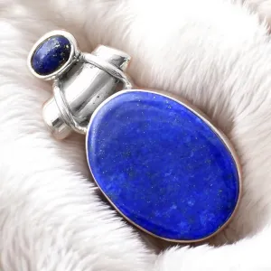 Blue Lapis Solid 925 Sterling Silver Pendant