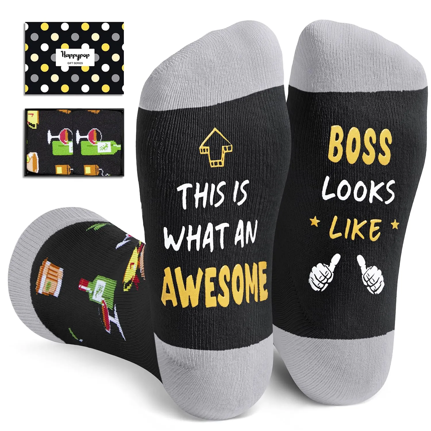 Boss Gifts Socks Ideas - Boss Gifts for Men Women, Cool Boss Gifts Male Female, Worlds Best Boss Women Retirement Socks