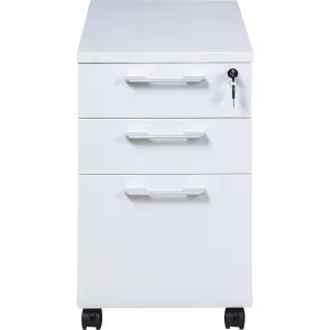 Boss Simple System Mobile Pedestal Box/Box/File, White