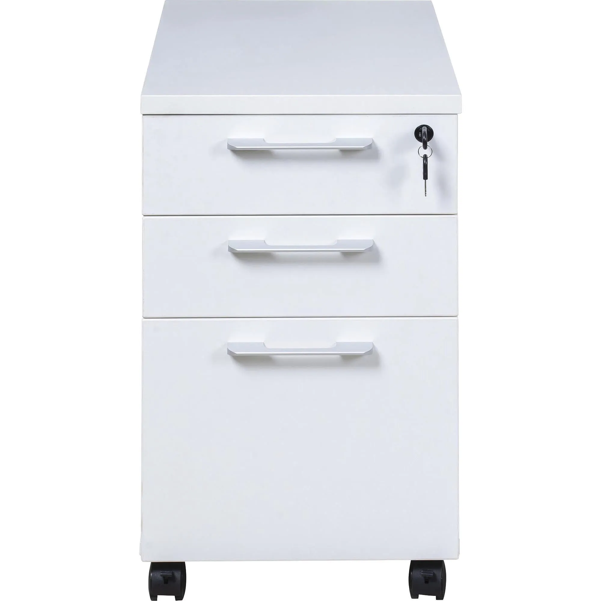 Boss Simple System Mobile Pedestal Box/Box/File, White
