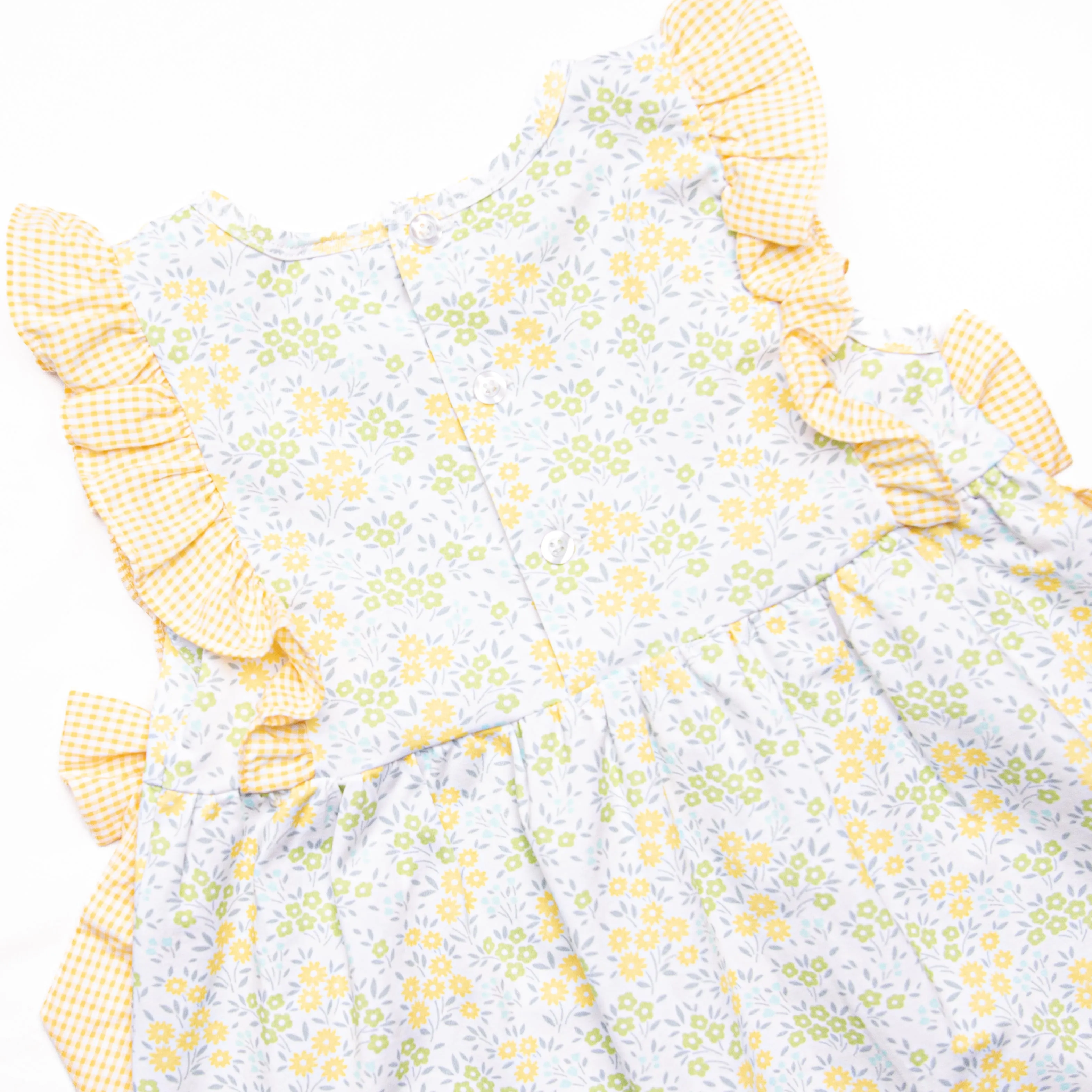 Bows And Buds Dress, Yellow