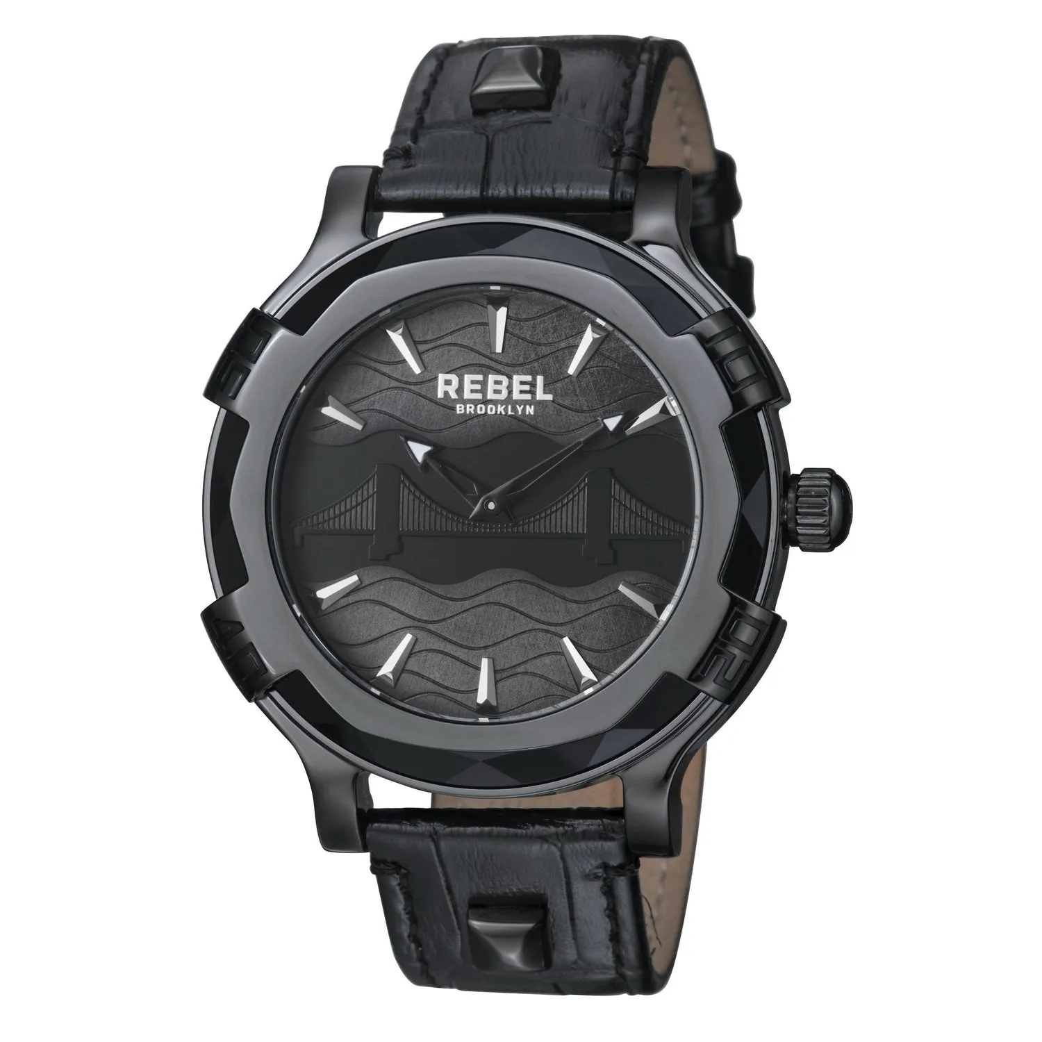 Brooklyn Bridge Black Dial Men's Watch