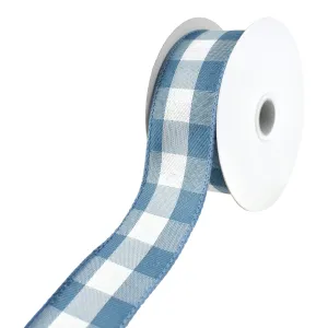 Buffalo Plaid Wired Ribbon, 2-1/2-inch, 10-yard
