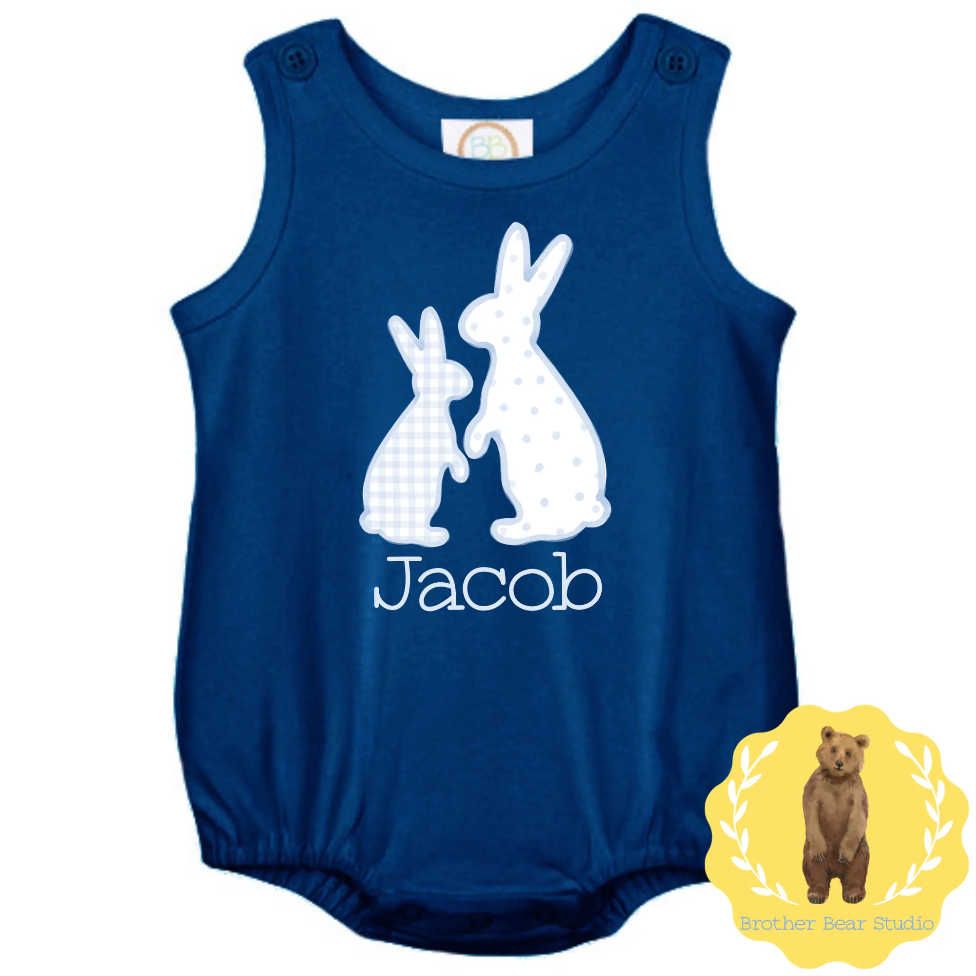 Bunny Duo with name Bubble