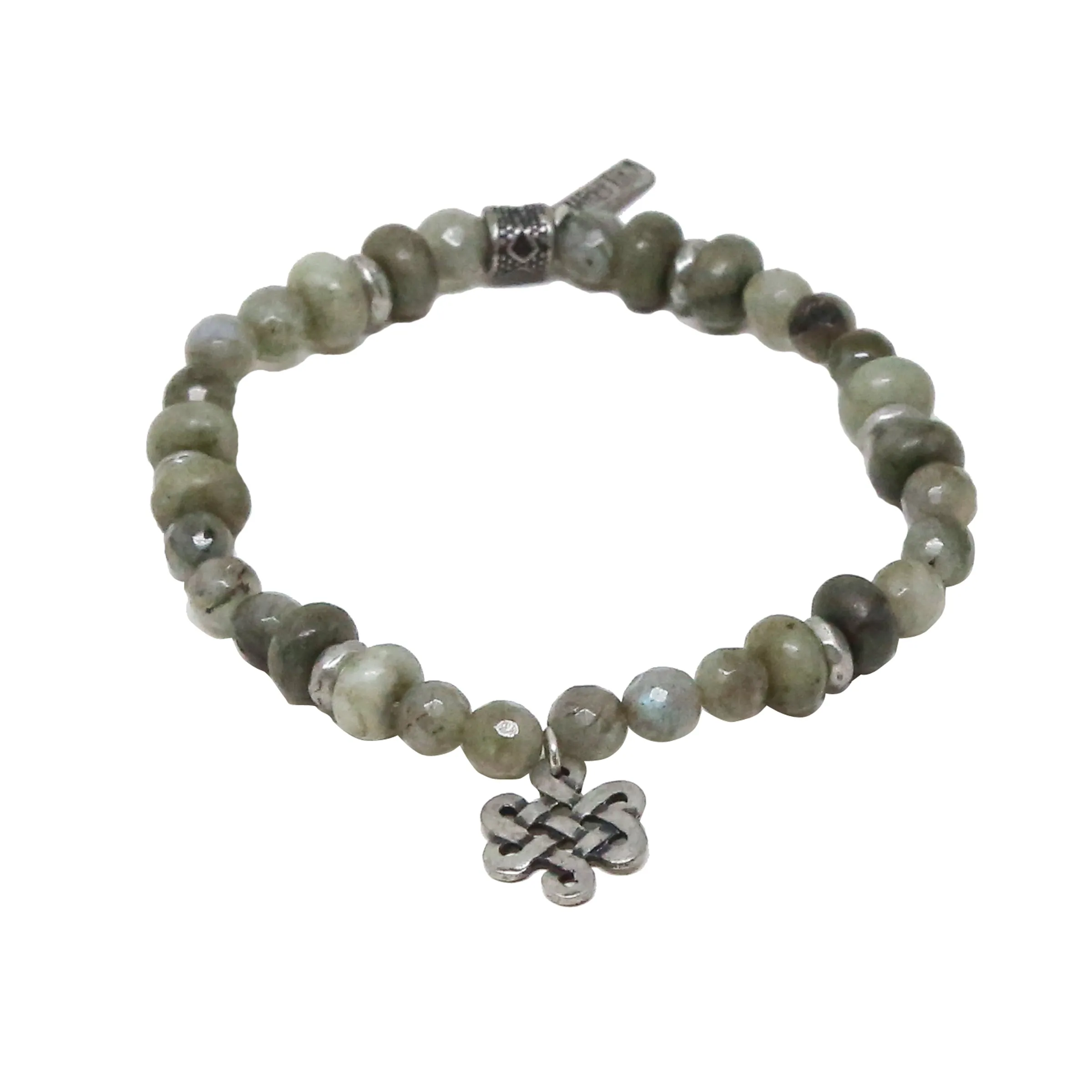 Celtic Yell Bracelet in Grey and Antique Silver