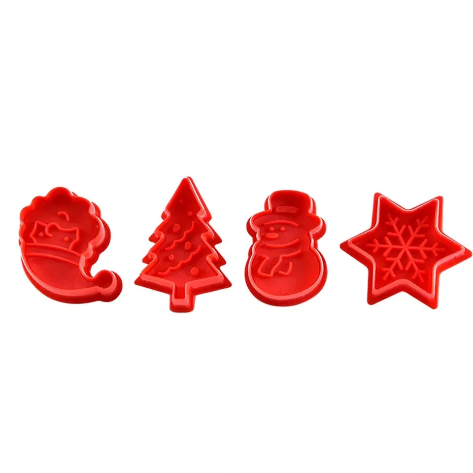 CHRISTMAS CUTTER SET WITH SANTA CLAUS 4 PCS