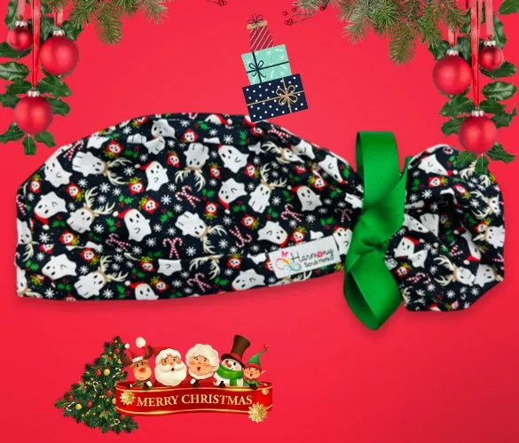 CHRISTMAS Ghost Modern Pony™ Scrub Hat