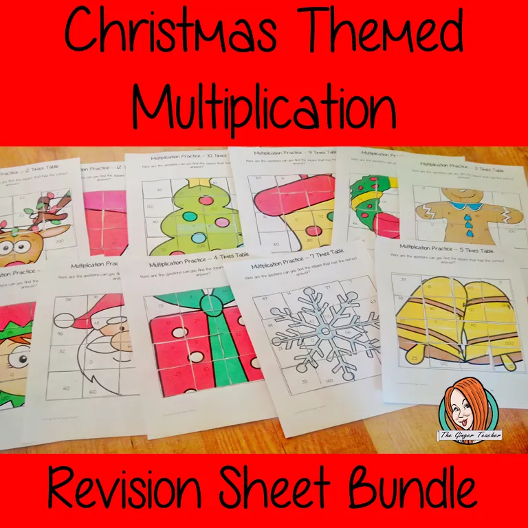 Christmas Themed Independent Multiplication Revision Bundle