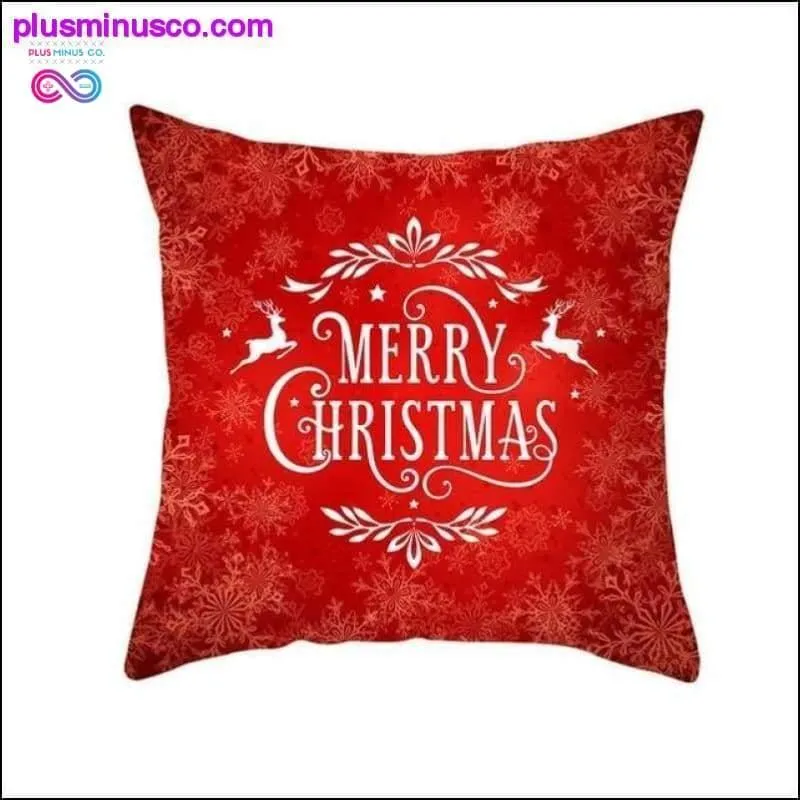 Christmas-themed Polyester Throw Pillowcases 45*45cm at