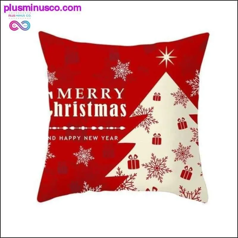 Christmas-themed Polyester Throw Pillowcases 45*45cm at