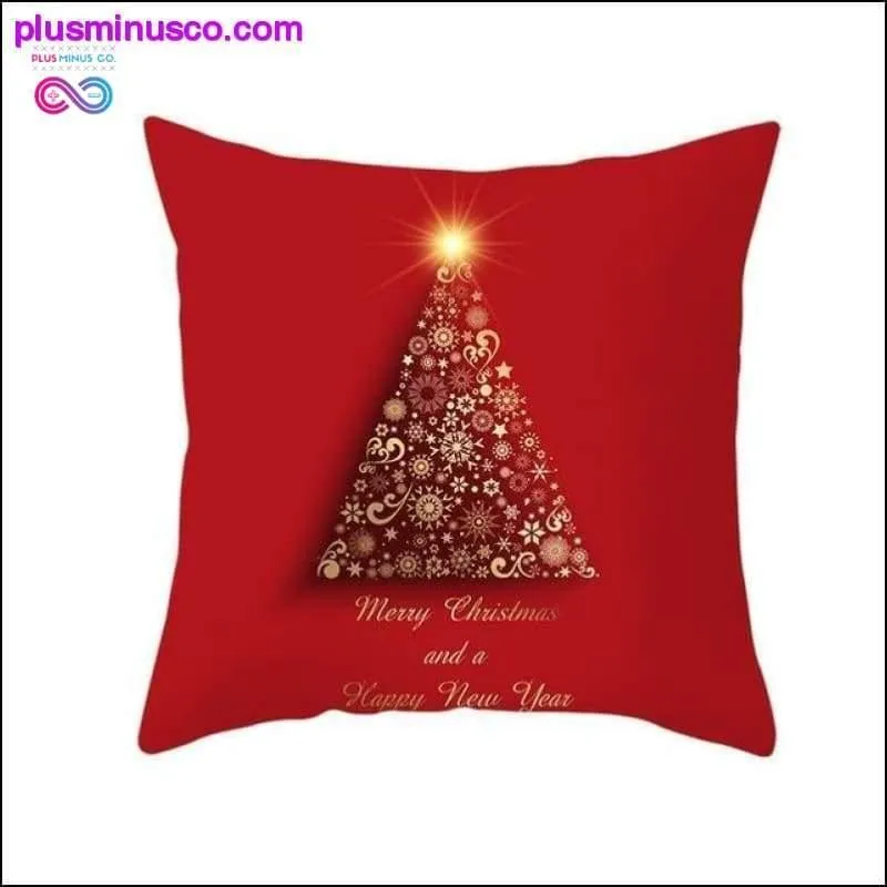 Christmas-themed Polyester Throw Pillowcases 45*45cm at