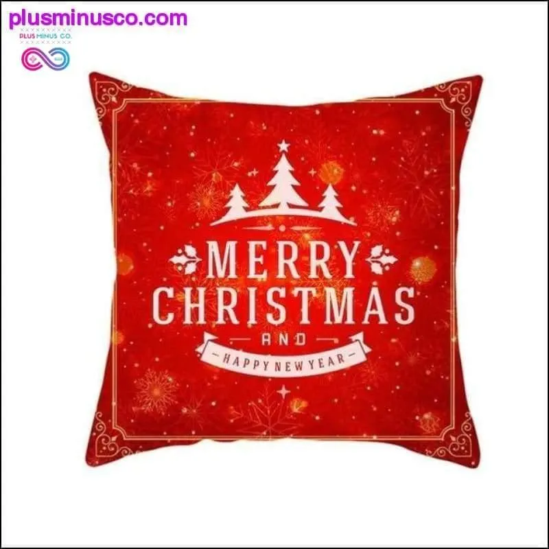 Christmas-themed Polyester Throw Pillowcases 45*45cm at