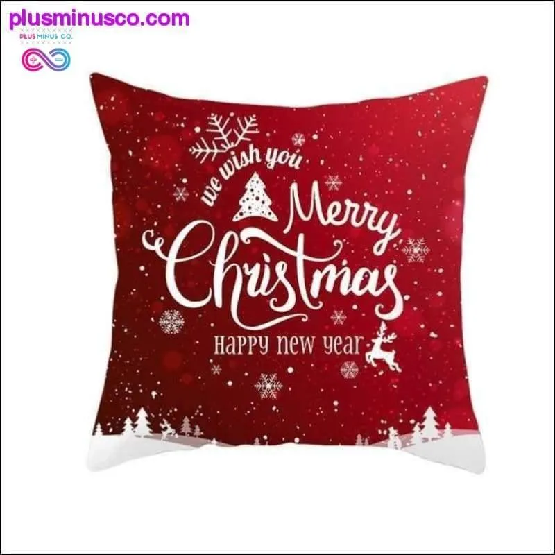 Christmas-themed Polyester Throw Pillowcases 45*45cm at
