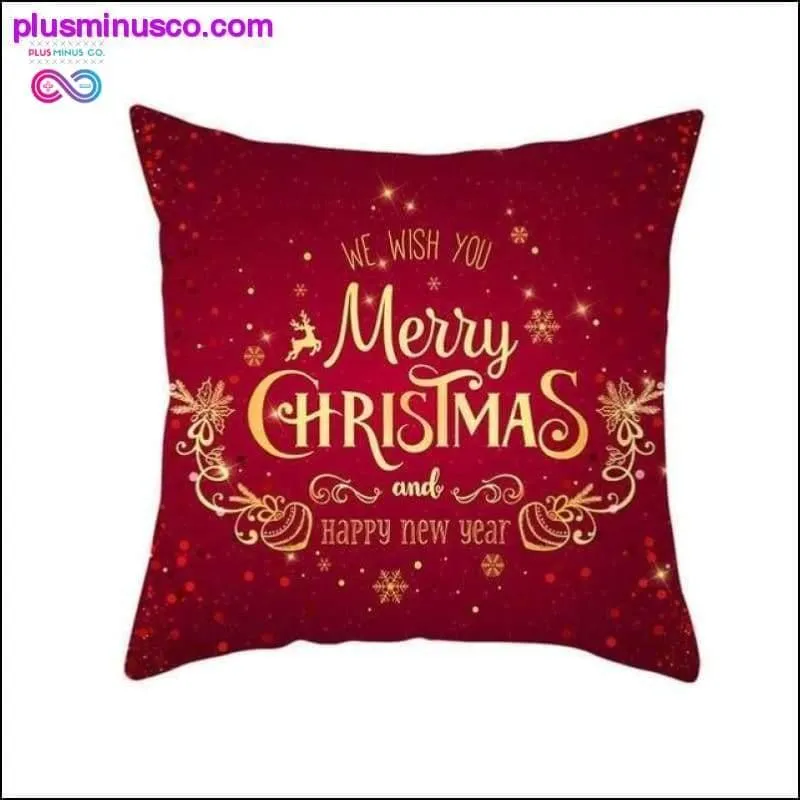 Christmas-themed Polyester Throw Pillowcases 45*45cm at