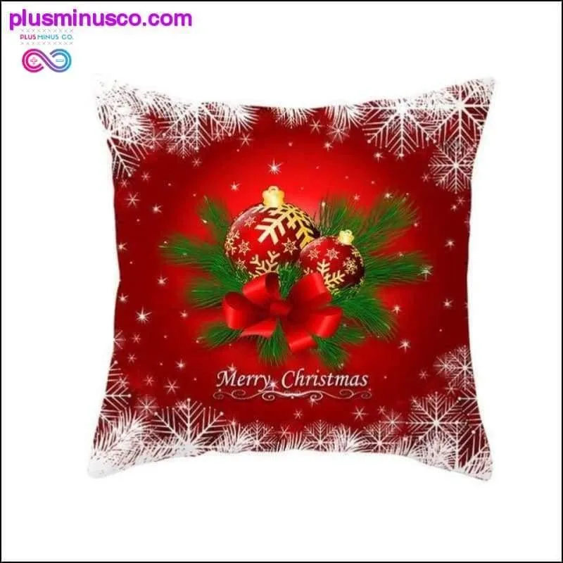 Christmas-themed Polyester Throw Pillowcases 45*45cm at