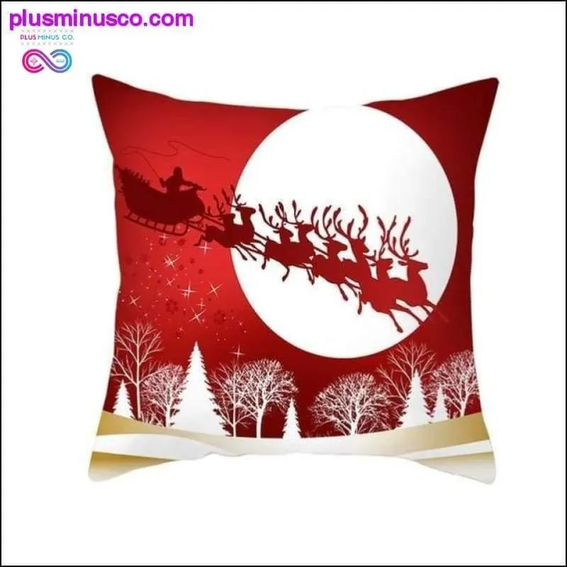 Christmas-themed Polyester Throw Pillowcases 45*45cm at